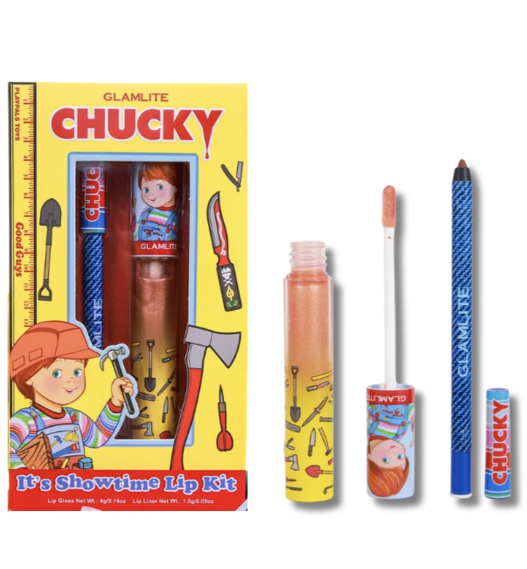 Glamlite x Chucky Good Guys lip kit