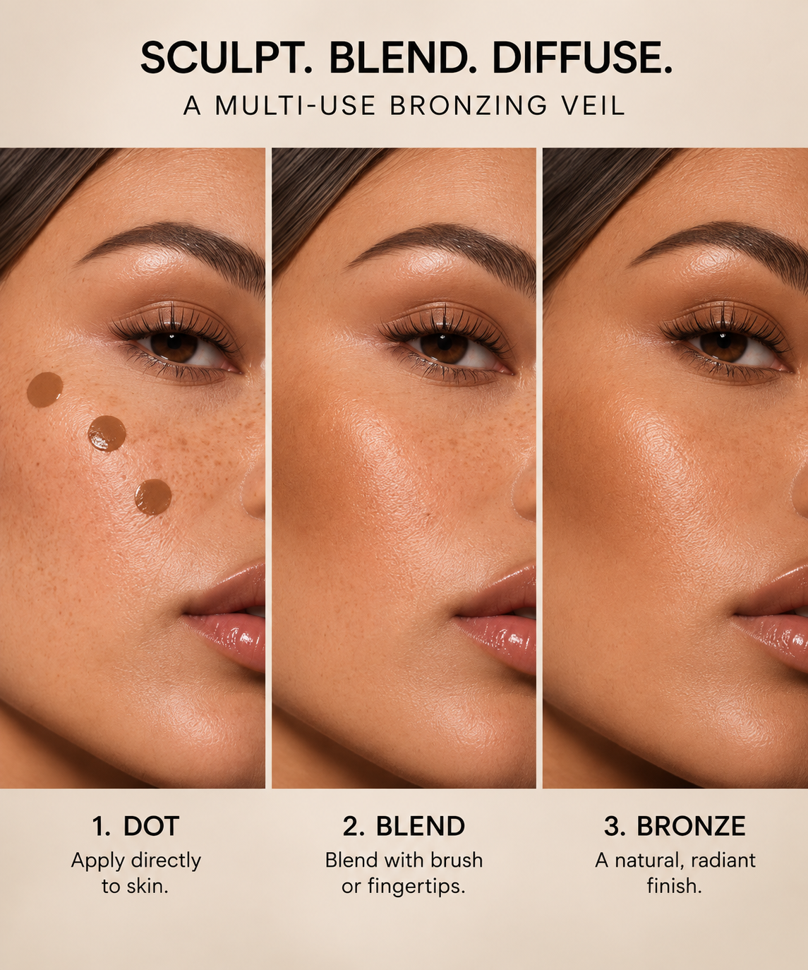 Sun dipped bronzing veil