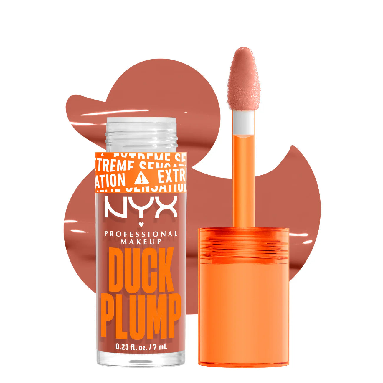 Duck Plump High Pigment Lip Gloss, Lip Plumper Gloss-Apri caught