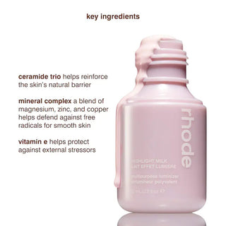 Highlight Milk Multipurpose Luminizer-01 - pearly pink ( Hailey's favorite )