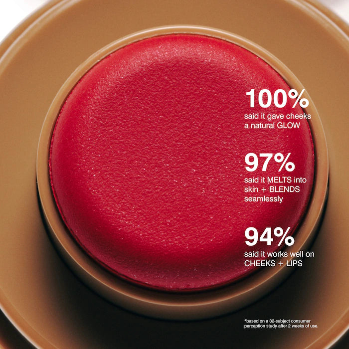 Pocket Blush Buildable Hydrating Cream Blush-Candy Apple - pearly warm red