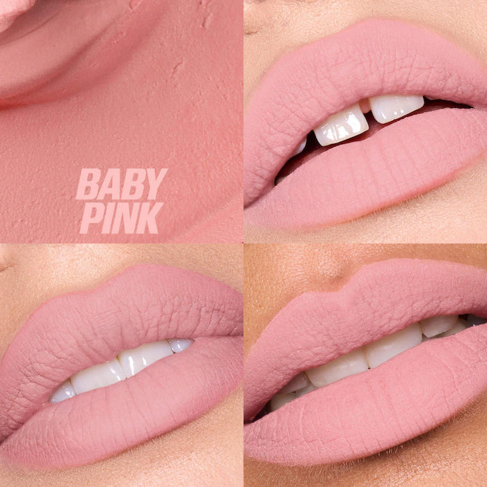Liquid Matte Mousse Soft Blur Lip Cream-Baby Pink - For a cool-toned pink flush look use