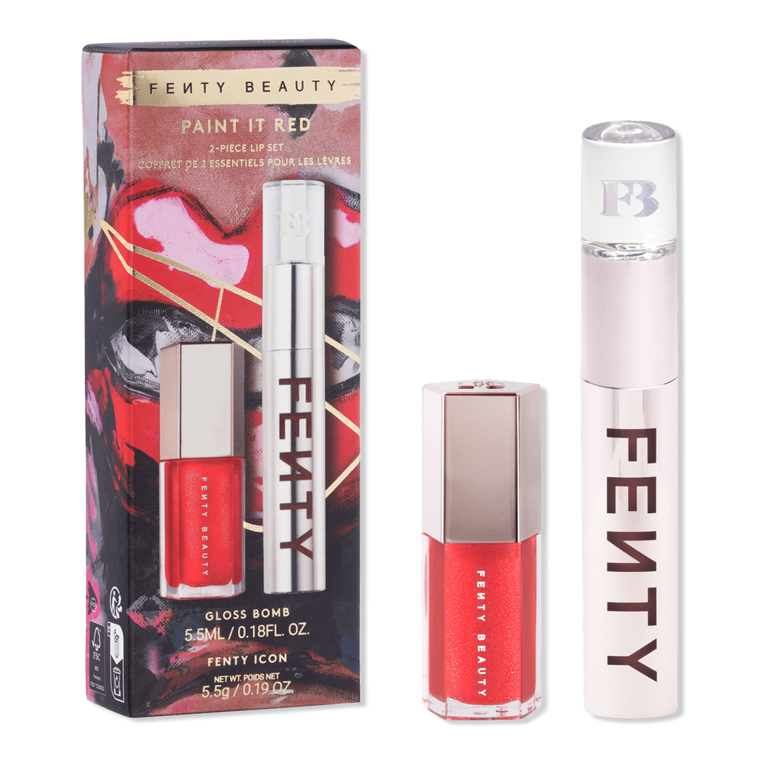 Fenty Snackz by Fenty Beauty by Rihanna Paint It Red Lip Set - 2pc