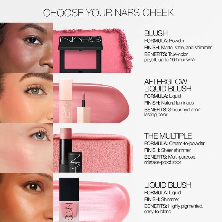AFTERGLOW LIQUID BLUSH - ORGASM
Peachy pink with golden shimmer