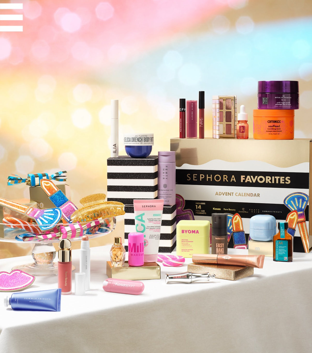 SEPHORA FAVORITES EUROPE ADVENT CALENDAR ( GIFT WRAPPED BY SEPHORA STORE )