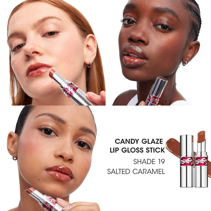 Candy Glaze Lip Gloss Stick-19 Salted Caramel - rosy caramel brown
