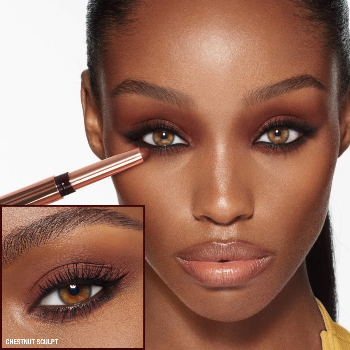 Exagger-Eyes Waterproof Eyeshadow Stick - Amber Haze - amber gold