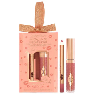 Mini Pillow Talk Glossy Lip Duos-Pillow talk medium