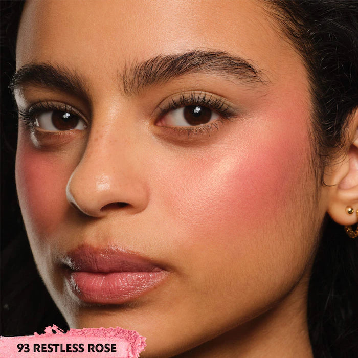 Make Me Blush 24H Buildable Powder Blush-93 Restless Rose - peachy pink satin
