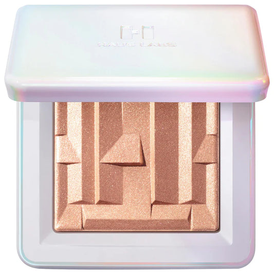 Bio-Radiant Gel-Powder Illuminating Highlighter with Fermented Arnica-Peach Quartz - golden peach