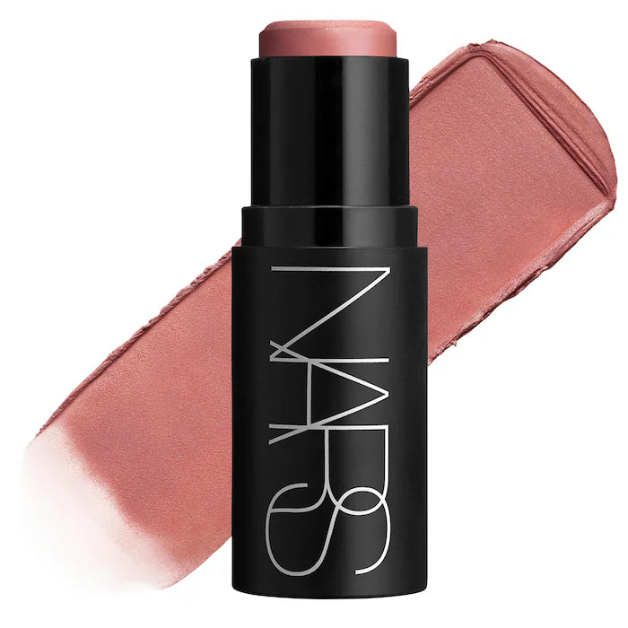 The Multiple Soft Blur Blush Stick for Cheeks, Eyes and Lips-Orgasm Crave - peachy pink with gold pearl