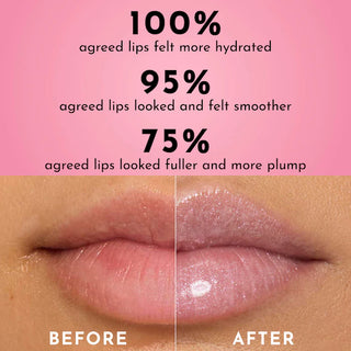 Forget The Filler Lip Plumper Line Smoothing Gloss-Blooming Heirloom x LoveShackFancy - opalescent pale pink with a pink vanilla sugar flavor