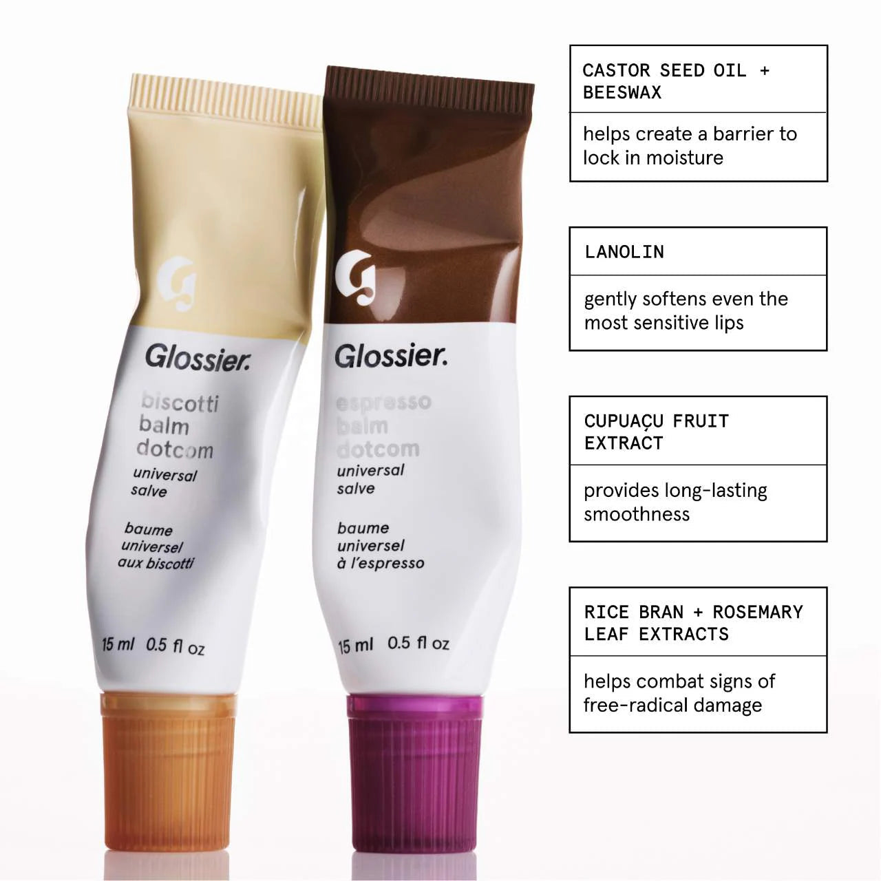 Glossier - Limited Edition Biscotti and Espresso Balm Dotcom Duo