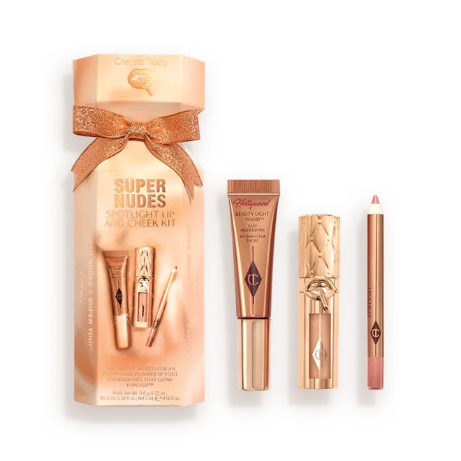 SUPER NUDES SPOTLIGHT LIP AND CHEEK KIT (97$Value)