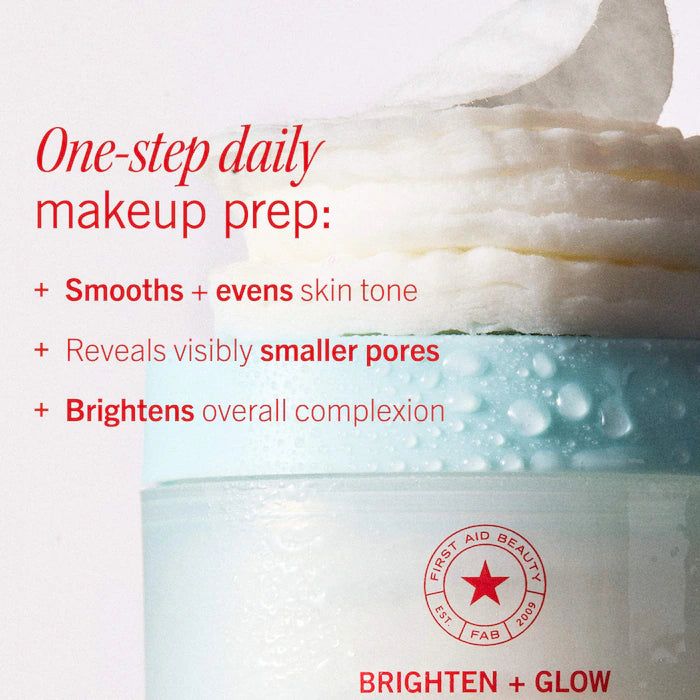 Brighten + Glow Facial Radiance Pads with Glycolic + Lactic Acids