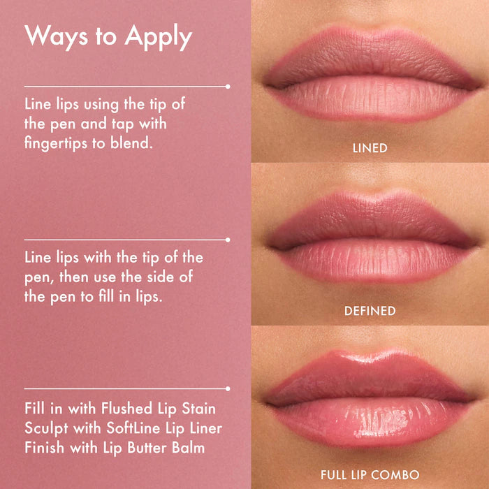 Flushed Lip Stain 12HR Long-Lasting Lip Tint-Slipper - soft warm pink