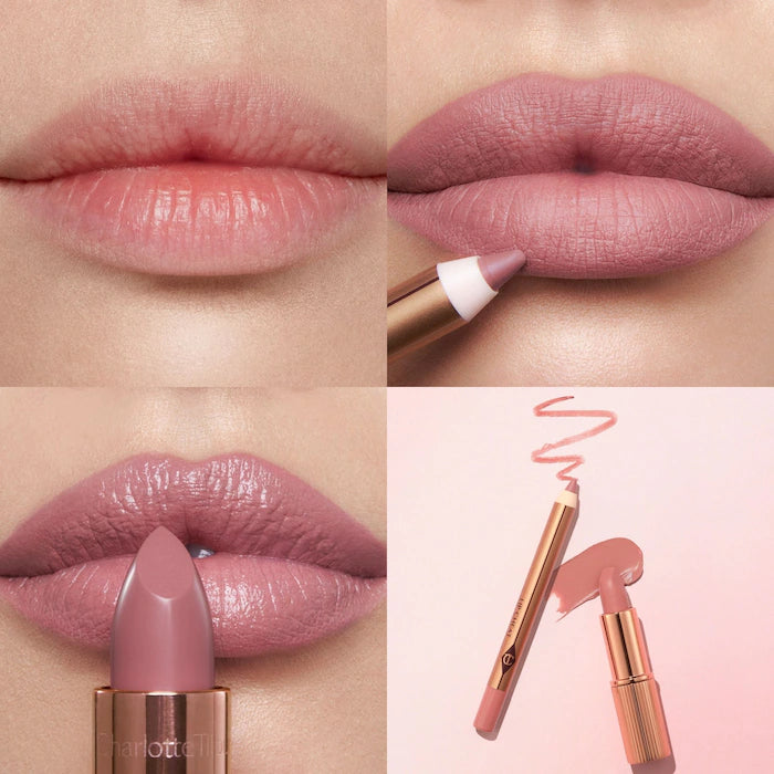 Mini Pillow Talk Lipstick & Liner Set-Pillow talk fair - cool pink nude
