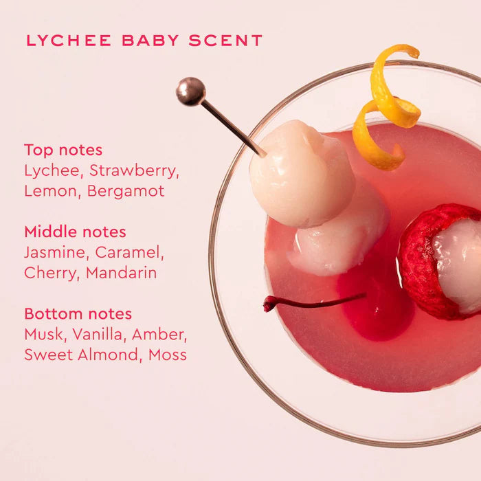 Aura Hair & Body Fragrance Mist in Lychee Baby with Lychee, Cherry, & Vanilla