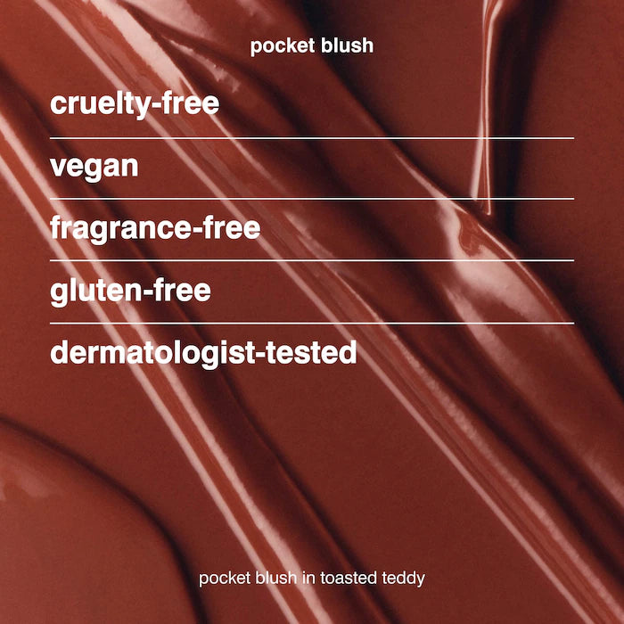 Pocket Blush Buildable Hydrating Cream Blush-Toasted Teddy - bronze terracotta