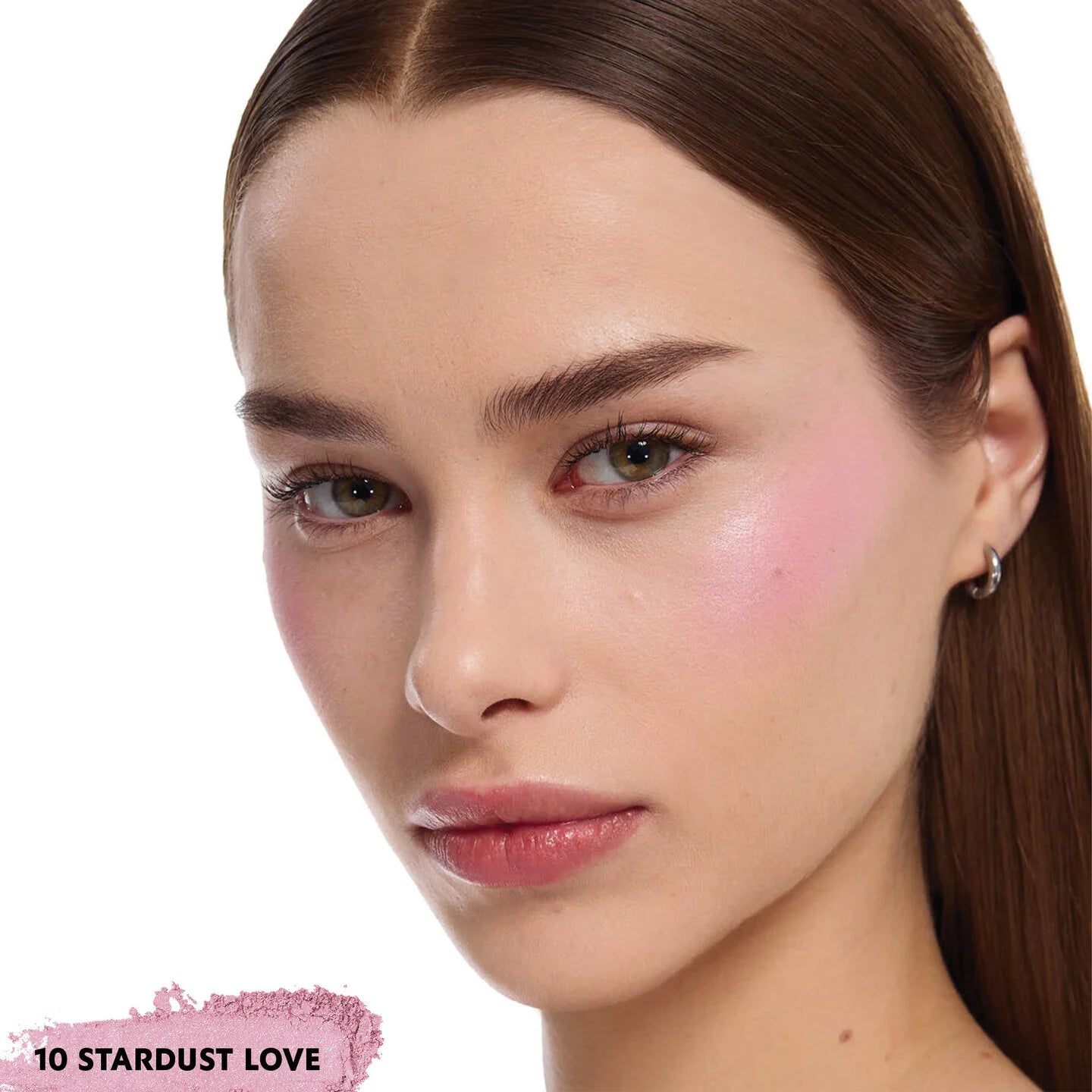 Make Me Blush 24H Buildable Powder Blush- 10 Stardust love - Baby pink shimmer