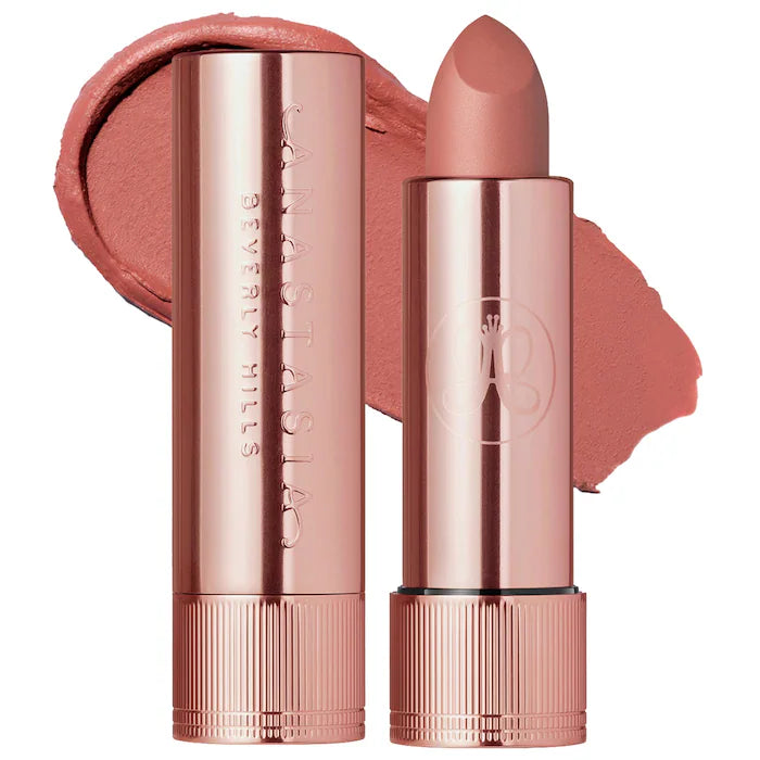 Full-Pigment Matte & Satin Velvet Lipstick-Blush Brown - pinky brown with a matte finish
