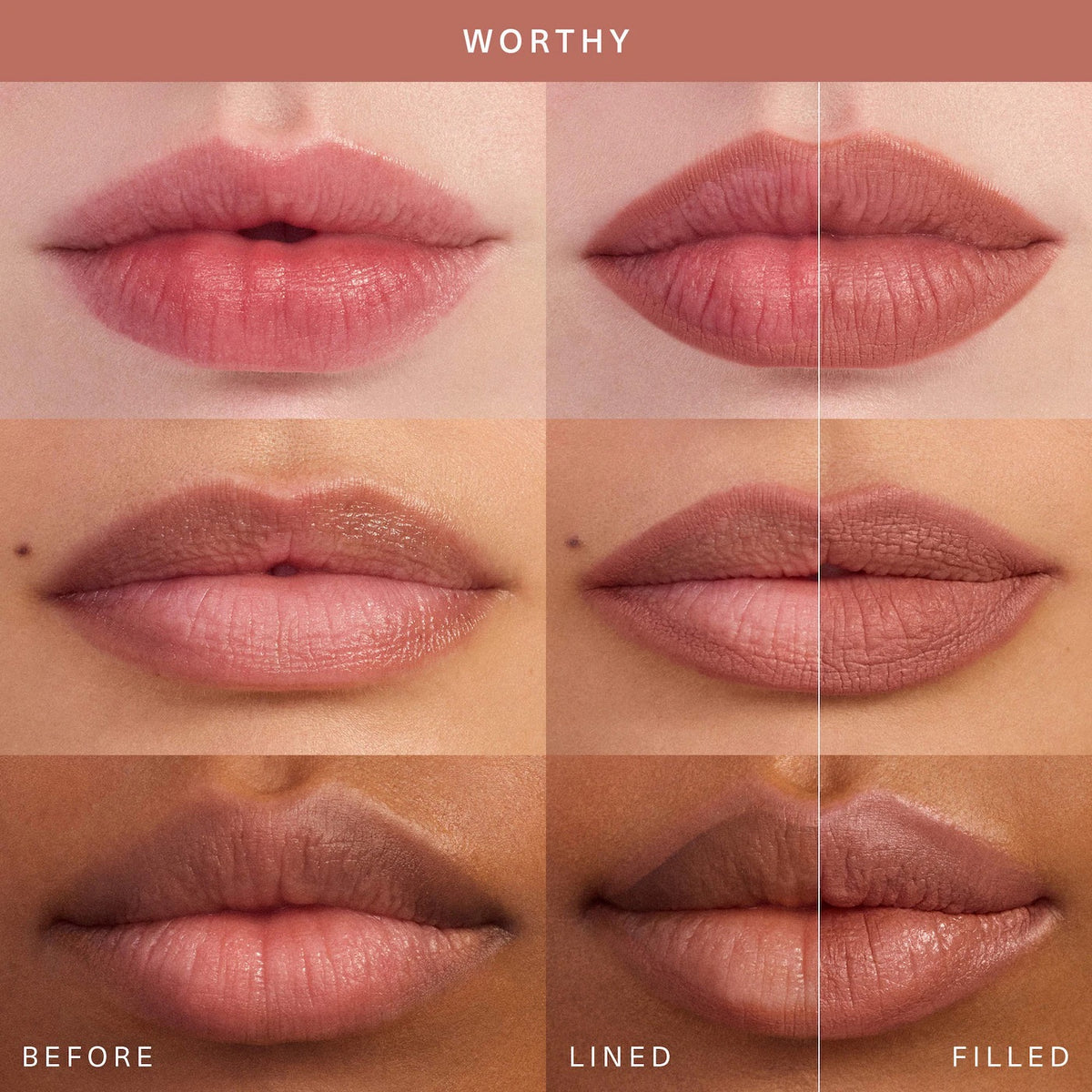Kind Words Lip Liner - Worthy - rosy brown