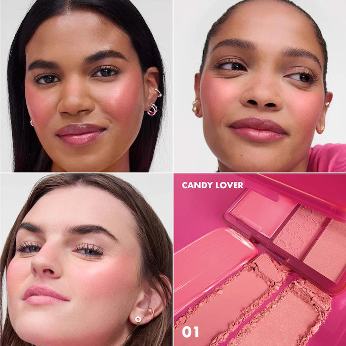 Blush Blush Blush. Cream & Powder Palette-01 Candy Lover - fresh pink blush palette