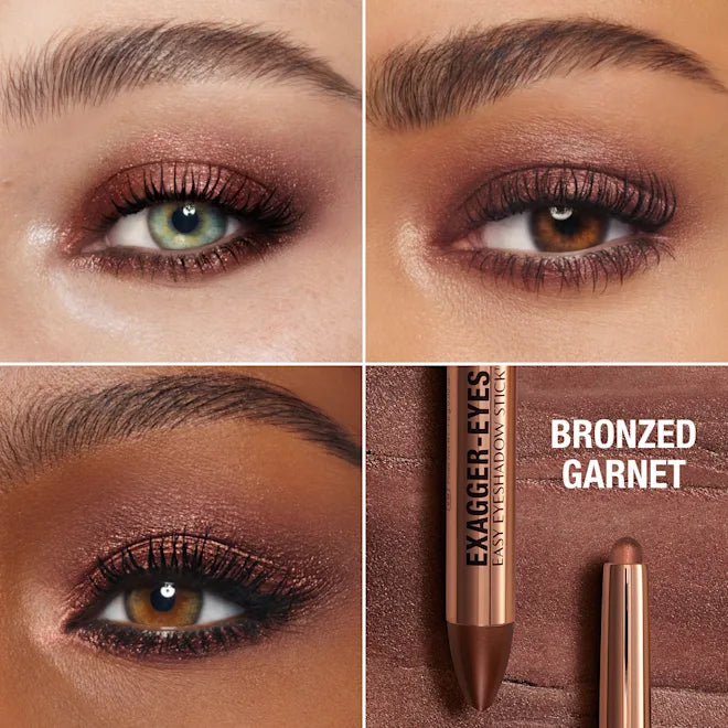 Exagger-Eyes Waterproof Eyeshadow Stick-Bronzed Garnet - seductive reddish bronze