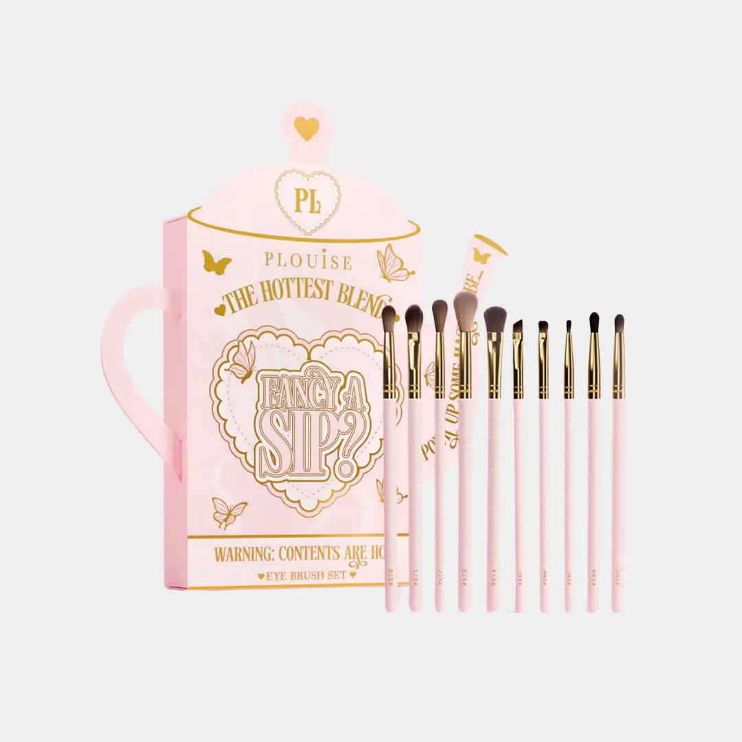 P.LOUISE COSMETICS 10-Piece Eye Brush Set