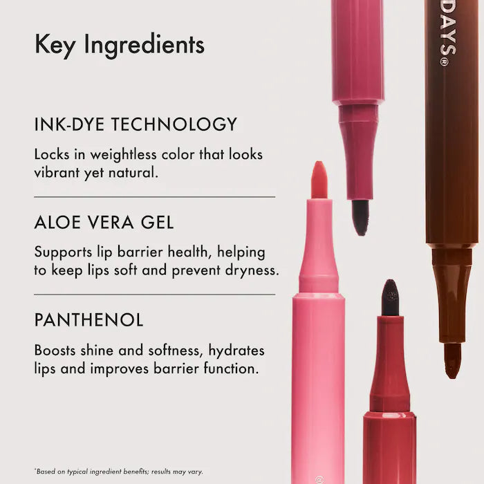 Flushed Lip Stain 12HR Long-Lasting Lip Tint-Slipper - soft warm pink