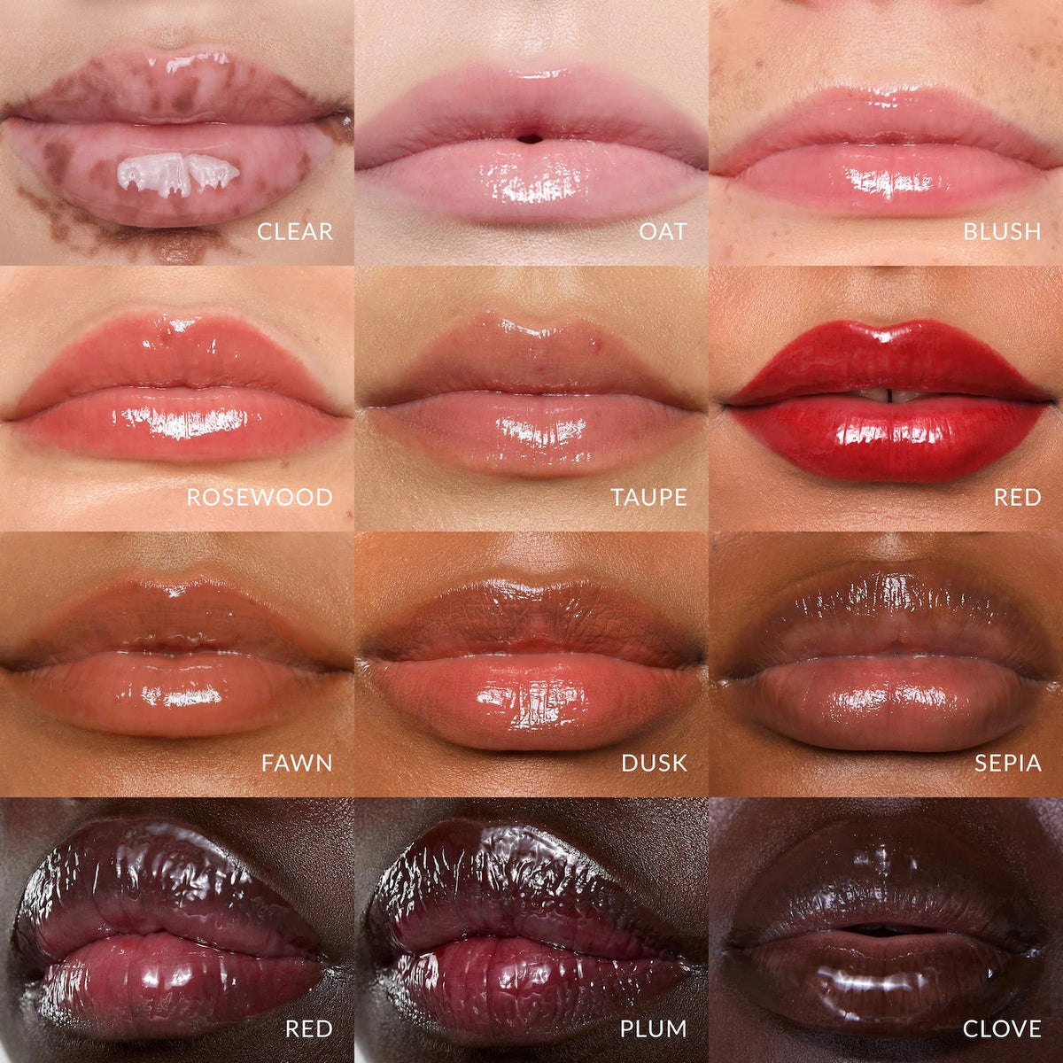 Lip Gloss with Hyaluronic Acid - Taupe - light, cool brown