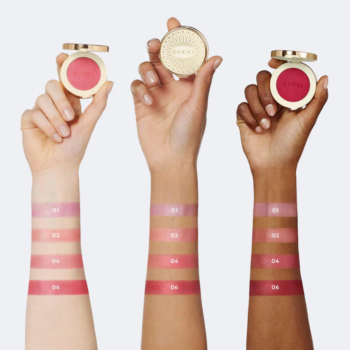 Glow Dewy Powder Blush-04 - Bright Pink - pink