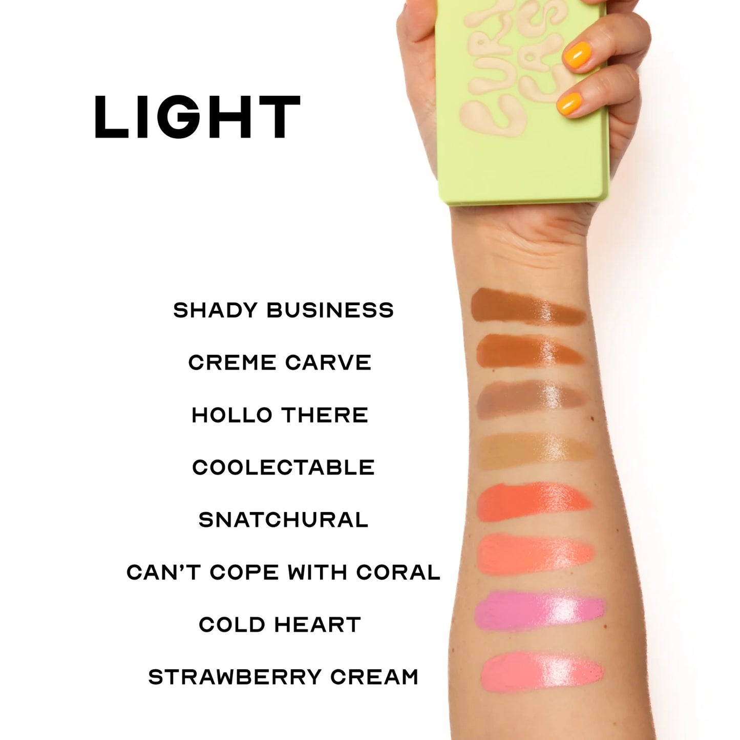 Curve Case Cream Makeup Palette-Light