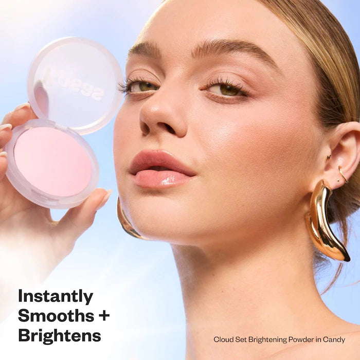 Mini Cloud Set Baked Setting & Smoothing Talc-Free Vegan Powder-Candy - sheer brightening pink