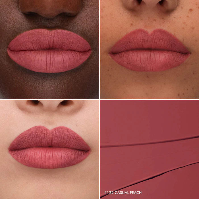Cream Lip Stain 10HR Liquid Lipstick-122 Casual Peach - matte peachy pink ( BEST-seller )