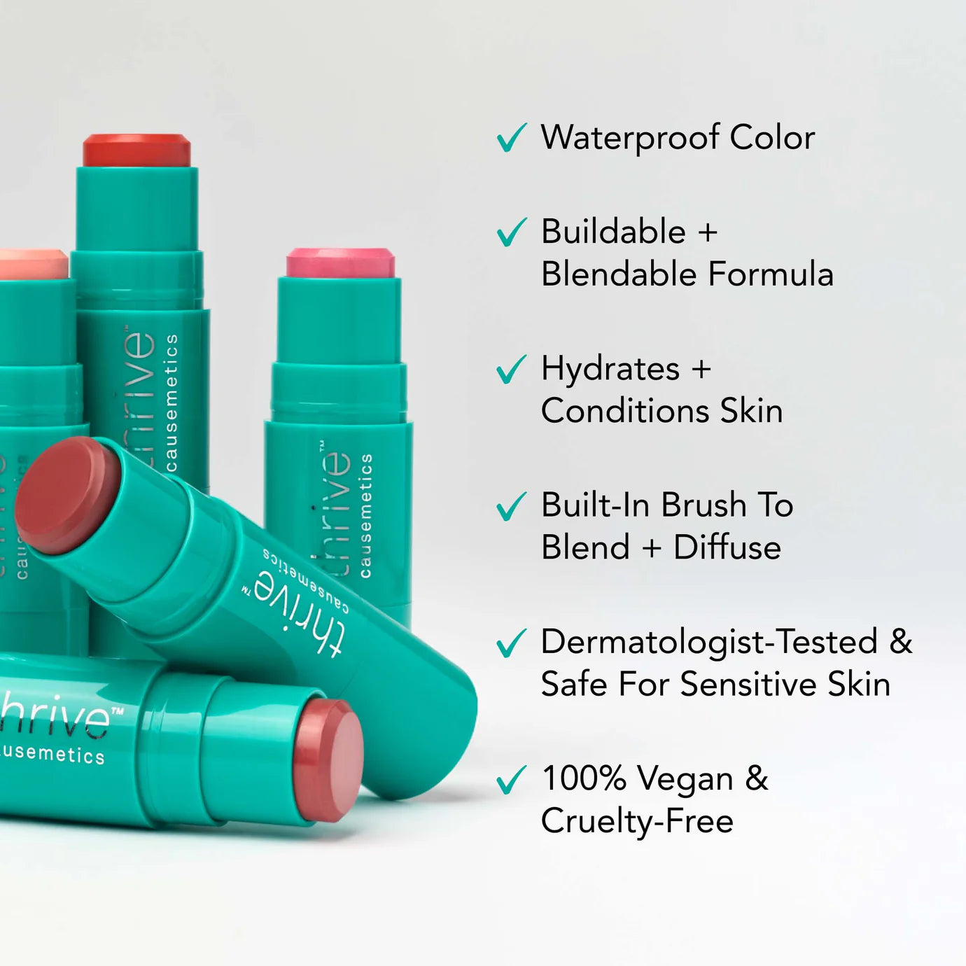 Triple Threat™ Blush Stick-Maggie
(Rose Shimmer)