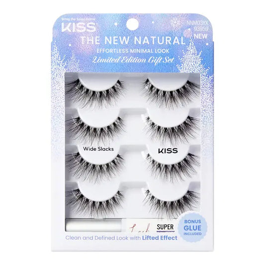 KISS The New Natural Wide Slacks False Lashes - 4 pairs
