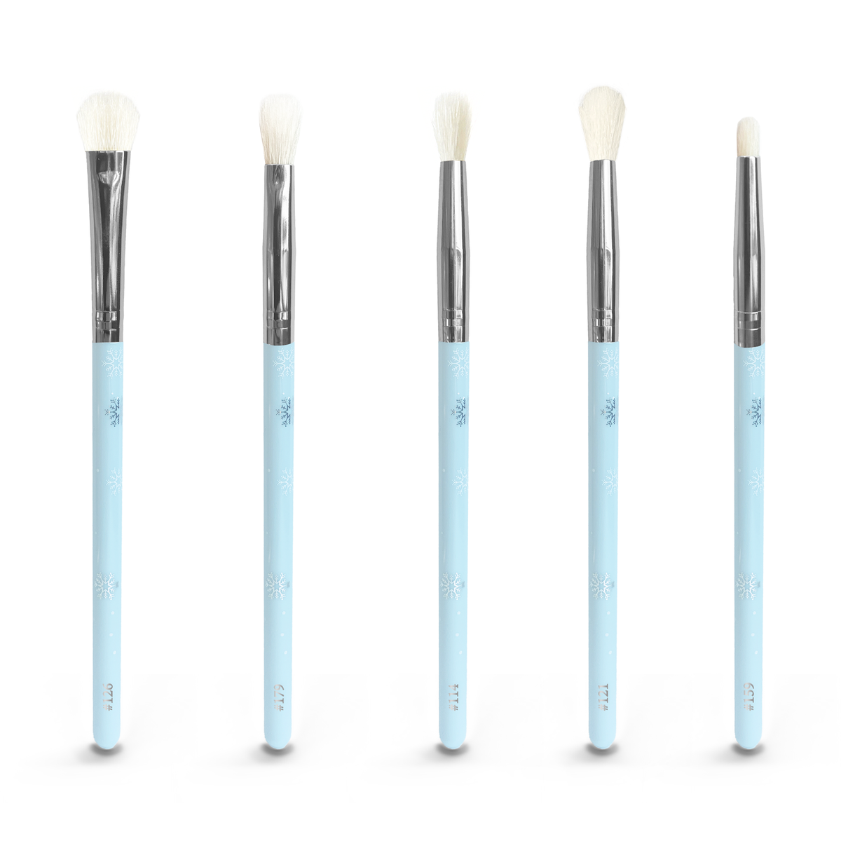 P.Louise x Mikayla 10-Piece Blue Face & Eye Brush Set