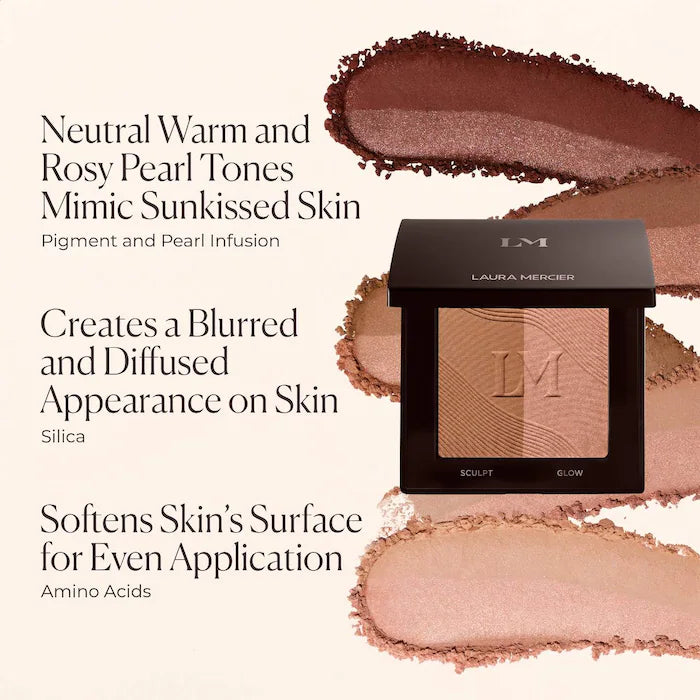 Bronze Color Infusion Talc-Free Matte & Luminous Duo-50 Sainte- Martin - Very Deep Red Bronze