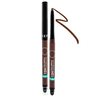 12HR Colorful Waterproof Retractable Eyeliner-30 Matte Chocolate Brown - rich brown