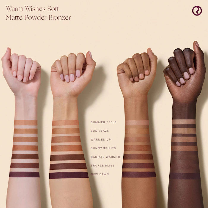 Warm Wishes Soft Matte Powder Bronzer-Warmed Up - light brown with neutral warm undertone