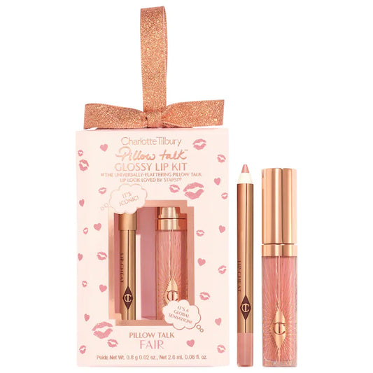 Mini Pillow Talk Glossy Lip Duos-Pillow talk fair