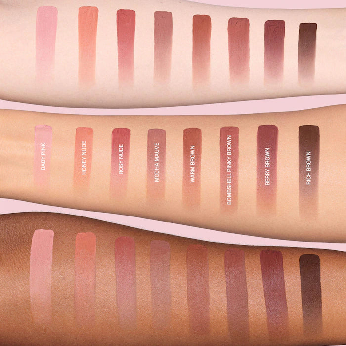 Liquid Matte Mousse Soft Blur Lip Cream-Mocha Mauve - For a cool-toned beige look
