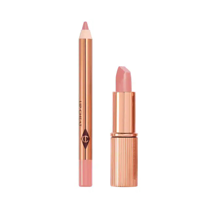 Mini Pillow Talk Lipstick & Liner Set-Pillow talk fair - cool pink nude
