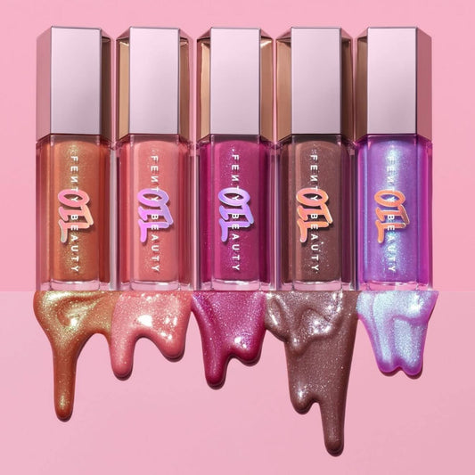 Gloss Bomb Oil Luminizing Lip Oil 'N Gloss-Fu$$Y - sparkling dusty pink