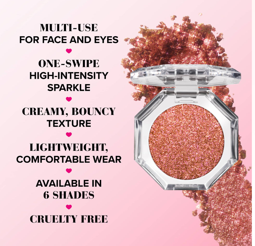 Disco Crush High Shine Glitter Eye + Face Sparkle-Mystic pink