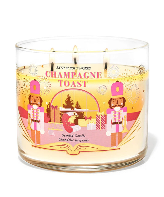 CHAMPAGNE TOAST 3-Wick Candle