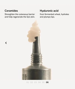 L72 - Repairing Lip Mask
1% Ceramides + Hyaluronic Acid- Very powerful