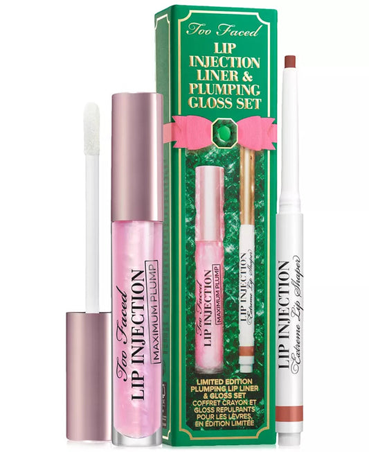 Lip Injection Plumping Lip Liner & Gloss Set (80$ value)