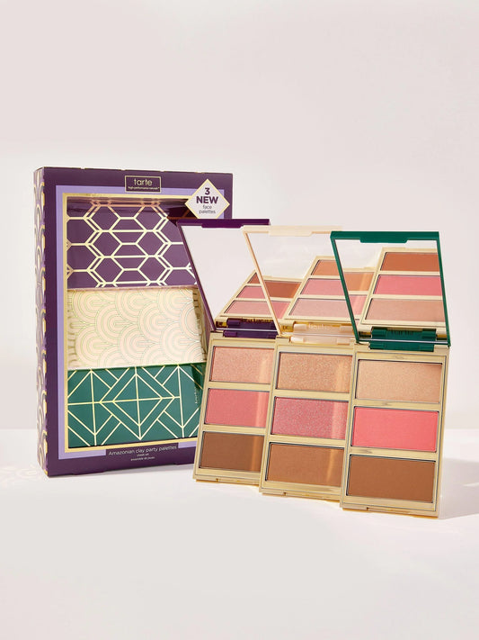 Amazonian clay party palettes cheek set (198$ value)